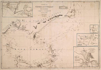 Chart of Terra Australis by M. Flinders, Commr. Of H.M. Sloop Investigator, South Coast Sheet V 1798, 1802 & 3  (Bass Strait, Melbourne, Victoria)